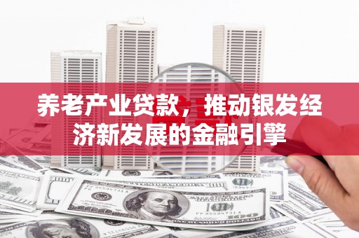 广德养老产业贷款，推动银发经济新发展的金融引擎