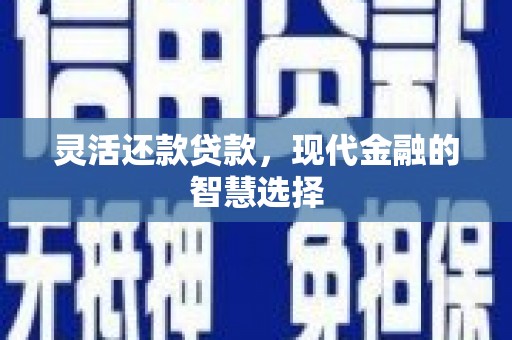 广德灵活还款贷款，现代金融的智慧选择