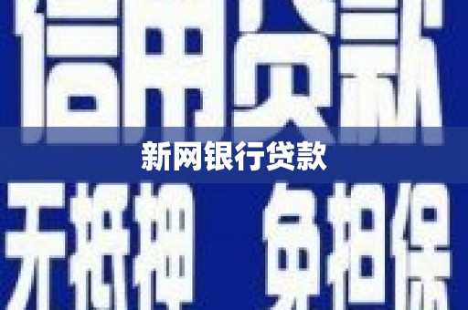 广德新网银行贷款