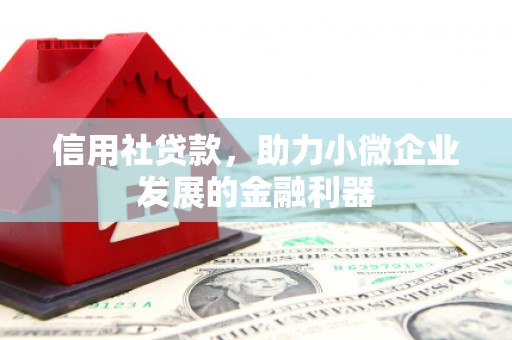 广德信用社贷款，助力小微企业发展的金融利器