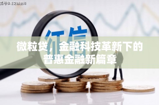 广德微粒贷，金融科技革新下的普惠金融新篇章