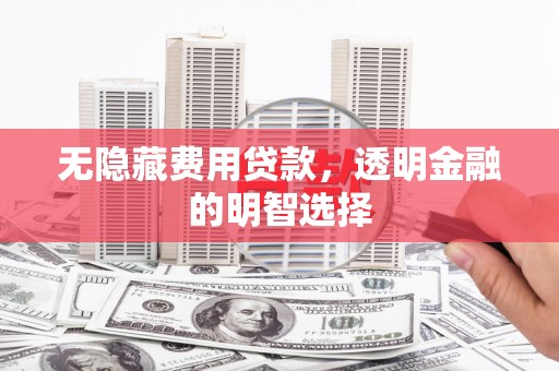 广德无隐藏费用贷款，透明金融的明智选择