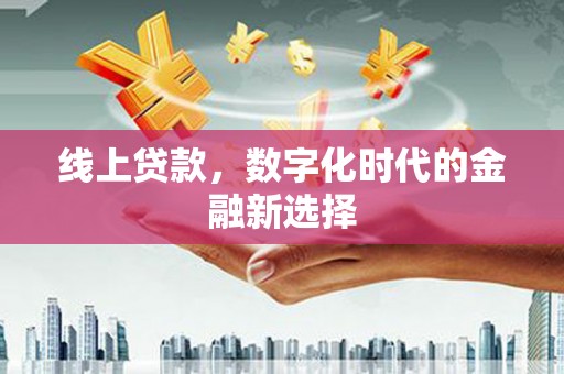 广德线上贷款，数字化时代的金融新选择