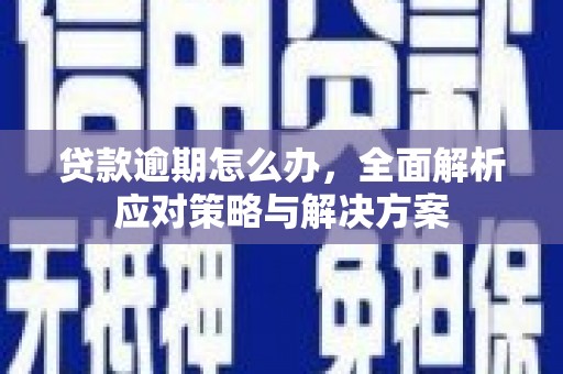 广德贷款逾期怎么办，全面解析应对策略与解决方案